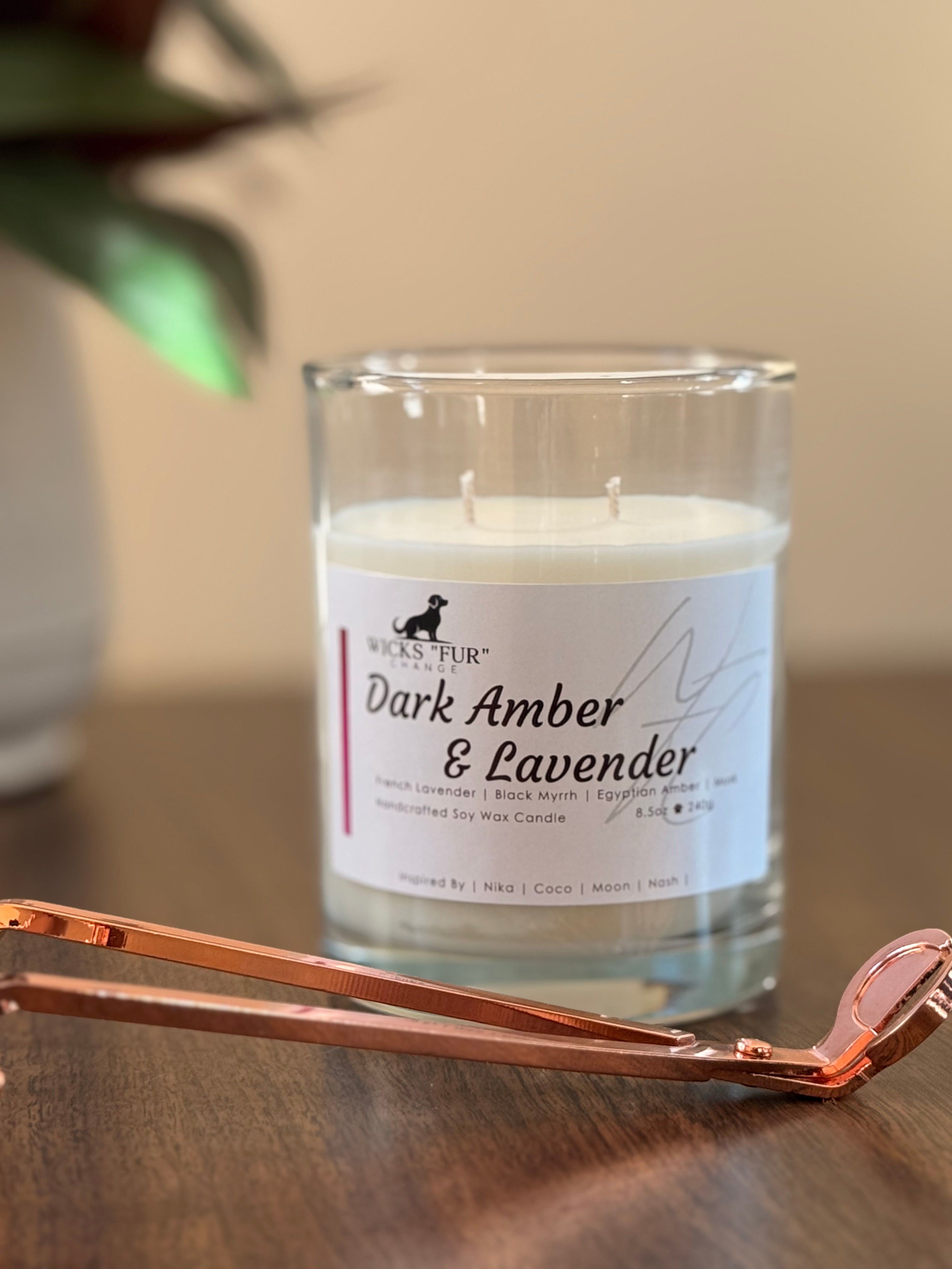 Dark Amber + Lavender